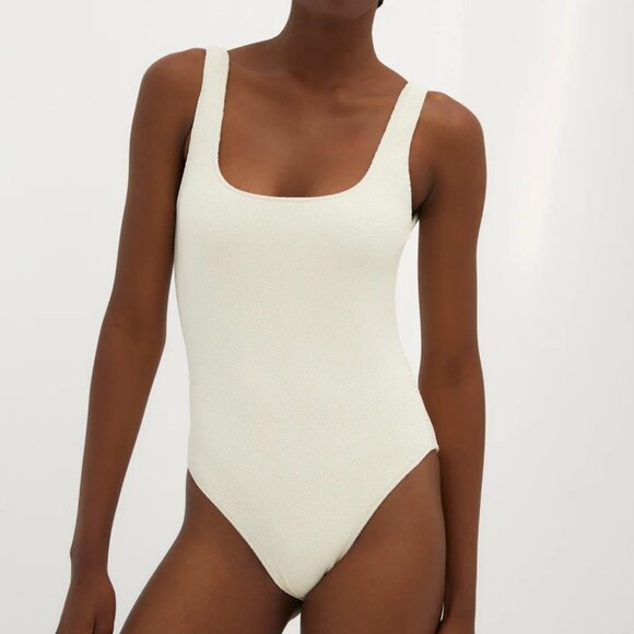 Sophie + Lucie Womens Arruguilla Swim One Piece Ivory Terry Cloth Size Small NWT - Picture 1 of 9